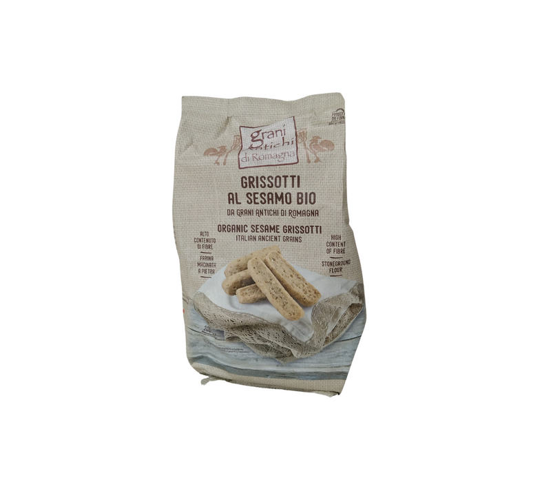 Organic Romagna Ancient Grains Mini Breadsticks With Sesame Seeds 200g