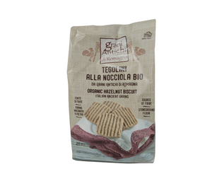 Organic Romagna Ancient Grains Tegolini Biscuits With Huzelnut
