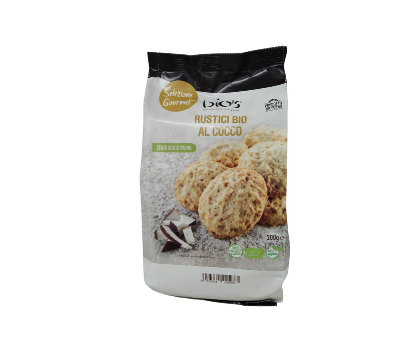 Organic Rustici Biscuits With CoconutÃ‚Â 200g
