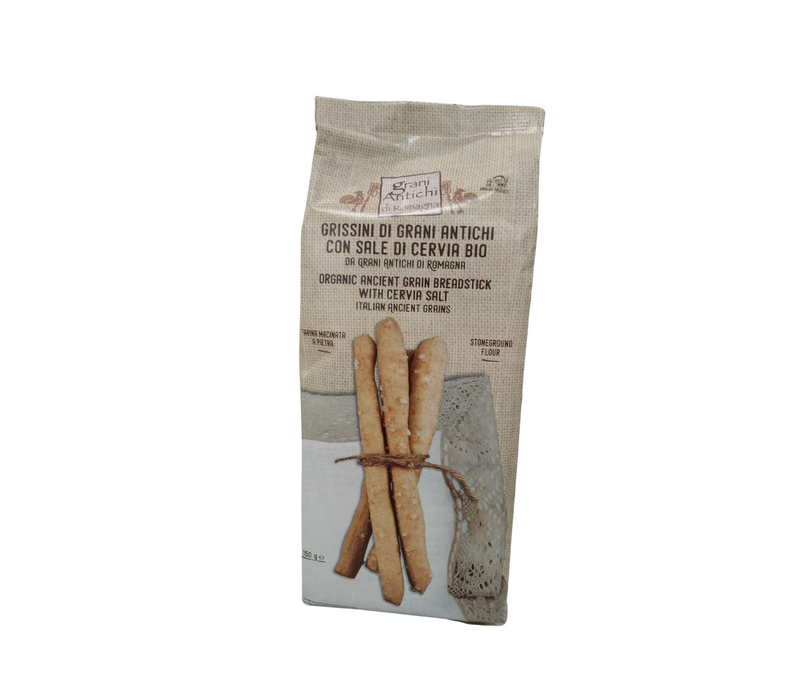 Organic Romagna Ancient Grains Breadsticks with Cervia SaltÃƒÆ’Ã†â€™Ãƒâ€ Ã¢â‚¬â„¢ÃƒÆ’Ã¢â‚¬Â ÃƒÂ¢Ã¢â€šÂ¬Ã¢â€žÂ¢ÃƒÆ’Ã†â€™Ãƒâ€šÃ‚Â¢ÃƒÆ’Ã‚Â¢ÃƒÂ¢Ã¢â€šÂ¬Ã…Â¡Ãƒâ€šÃ‚Â¬ÃƒÆ’Ã¢â‚¬Â¦Ãƒâ€šÃ‚Â¡ÃƒÆ’Ã†â€™Ãƒâ€ Ã¢â‚¬â„¢ÃƒÆ’Ã‚Â¢ÃƒÂ¢Ã¢â‚¬Å¡Ã‚Â¬Ãƒâ€¦Ã‚Â¡ÃƒÆ’Ã†â€™ÃƒÂ¢Ã¢â€šÂ¬Ã…Â¡ÃƒÆ’Ã¢â‚¬Å¡Ãƒâ€šÃ‚Â 150g