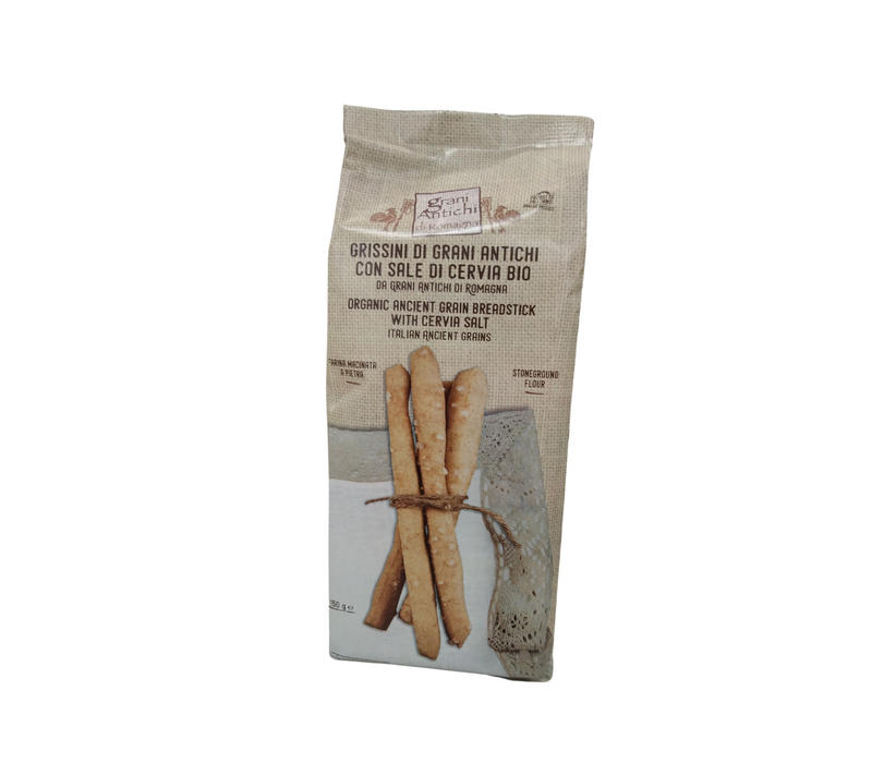 Organic Romagna Ancient Grains Breadsticks with Cervia SaltÃƒÆ’Ã†â€™ÃƒÂ¢Ã¢â€šÂ¬Ã…Â¡ÃƒÆ’Ã¢â‚¬Å¡Ãƒâ€šÃ‚Â 150g