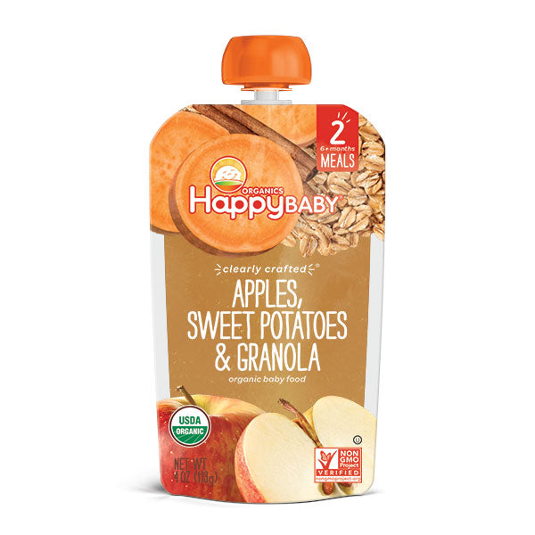 Organic Stage 2 Apples Sweet Potato & Granola 113g