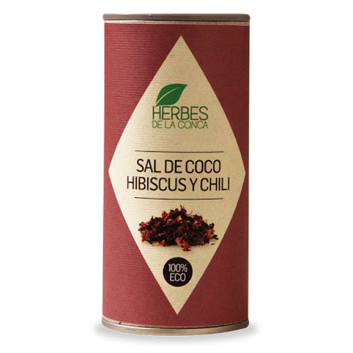 Organic Hibiscus Coconut Salt 90g