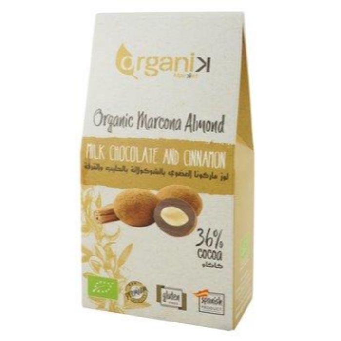 Organic Dark Chocolate Coated Almond 70% Cocoa 30g