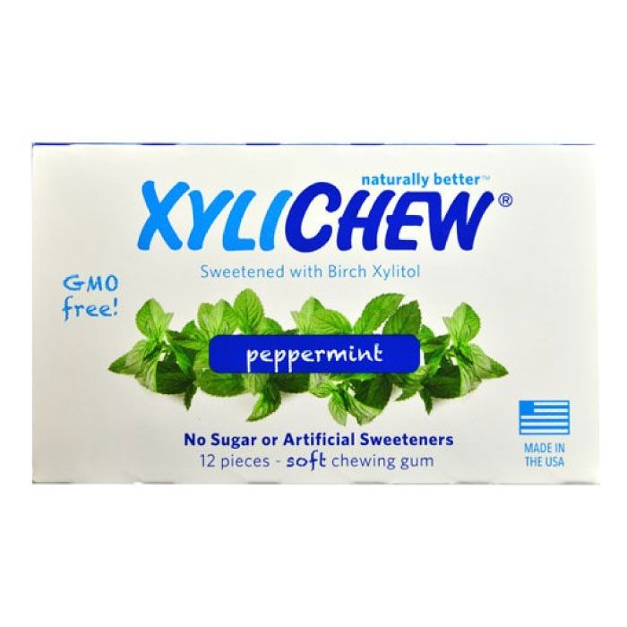 Organic Chewing Gum Peppermint 12g