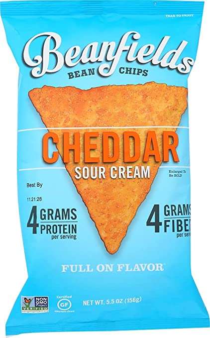 Organic Cheddar Sour Cream Bean Chips 156g