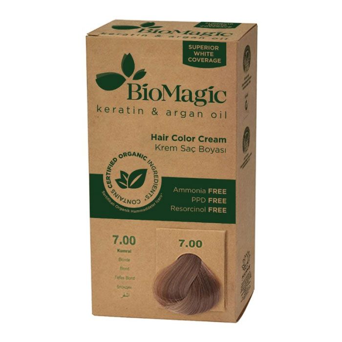 Organic Hair Color Cream 7/00 Blonde