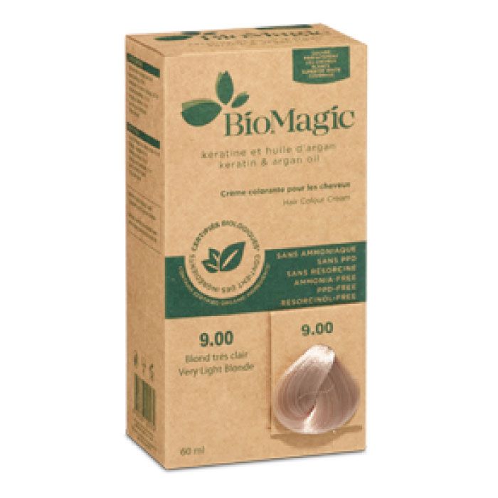 BioMagic Hair Color Cream 9/00 Very Light Blonde 60ml