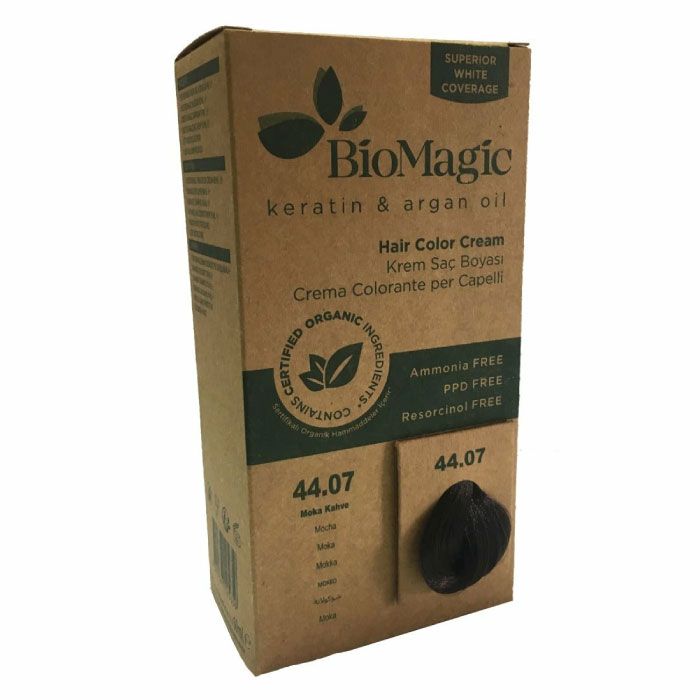 Organic Hair Color Cream 44/07 Mocha 60ml