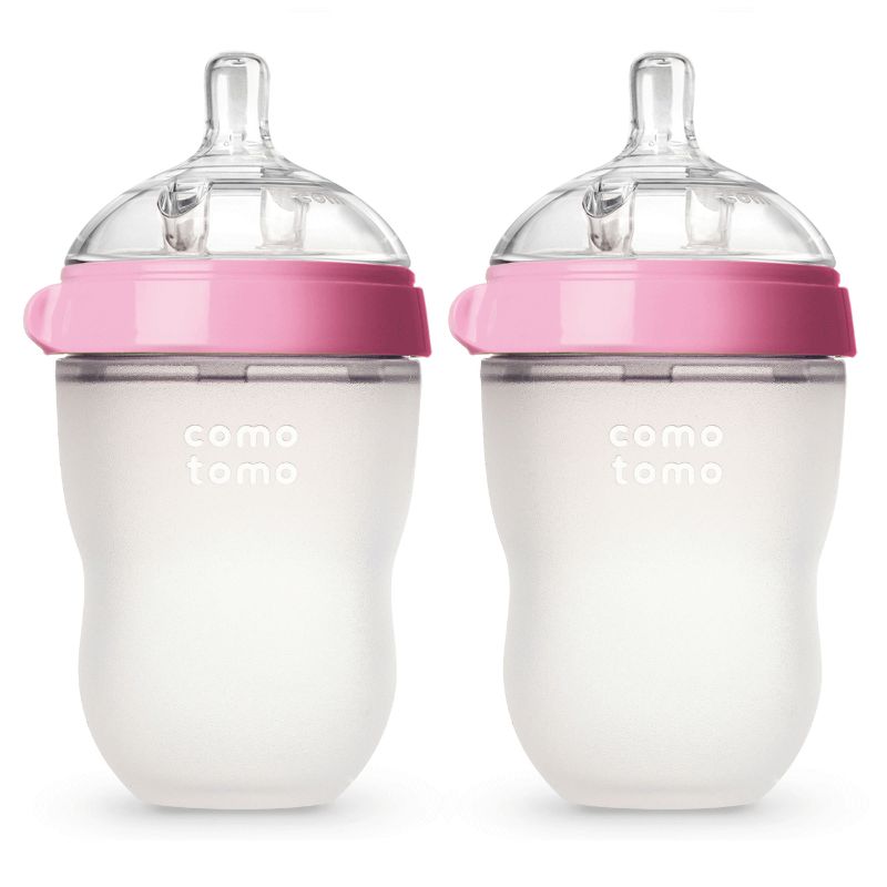 Natural Feel Baby Bottle Pink 250ml(Double)