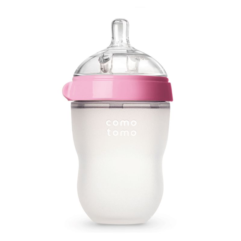Organic Baby Bottle Pink 250ml