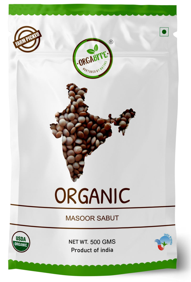 Organic Masoor Whole 500g