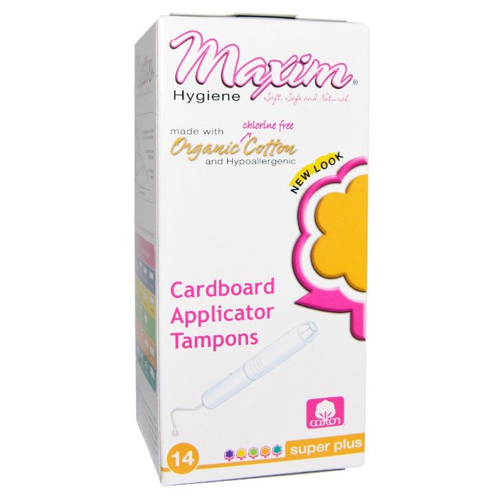 Organic Cotton Cardboard Applicator Tampon