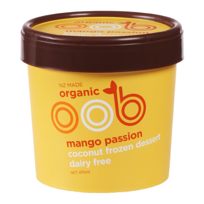 Organic Mango Passion Coconut Frozen dessert Dairy Free 470ml
