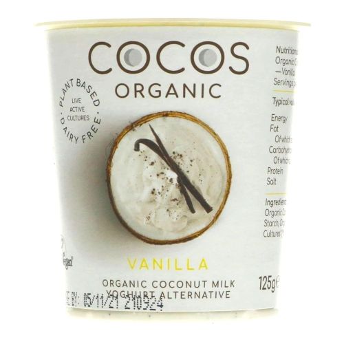 Organic Coconut Milk Yogurt Alternative 125g Vanilla Lets Organic