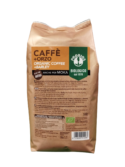 Organic Coffee + Barley For Moka
