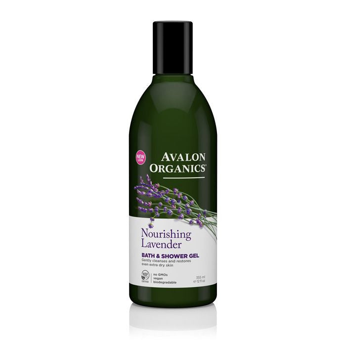 Organic Lavender Bath & Shower Gel 12 Oz