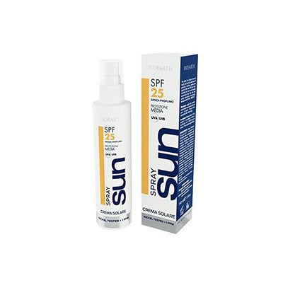 Organic Sun Cream Spray SPF25 150ml - Bioearth -