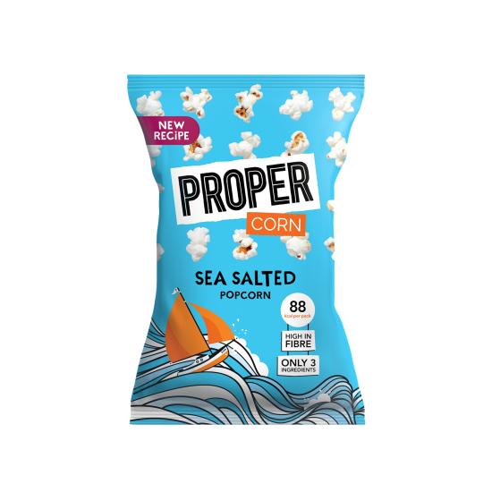 Organic Propercorn Popcorn Lightly Sea Salted 20G