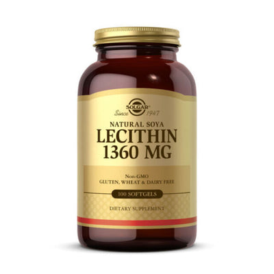 Organic Lecithin 1360 MG Softgels 100 Capsule - Solgar -
